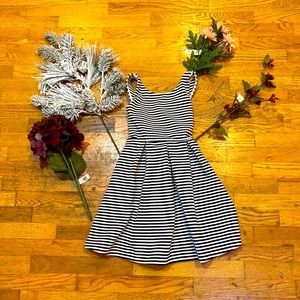 Black and white cross backed dress